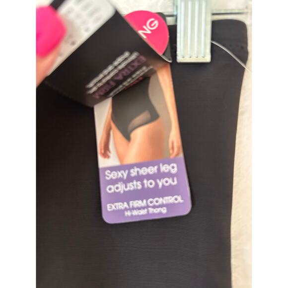 NWT TC Fine Intimates Sheer Shaping High Waist Thong L Firm - Picture 4 of 5